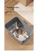 Odor-Proof Stainless Steel Enclosed Cat Litter Box with Anti-Splash Top Entry
