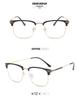 New Retro Large Business Casual Eyewear: Lightweight, Comfortable, Anti-Blue Light Eyebrow Frame.