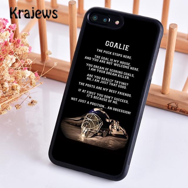 Krajews Ice Hockey Club Pattern Phone Case Cover For iPhone 17 Air 16 15 14 plus 11 12 pro max coque Shell Fundas