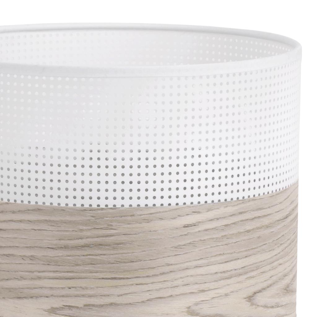 Single Hanging Lamp, White Oak Veneer Lampshade 20Cm