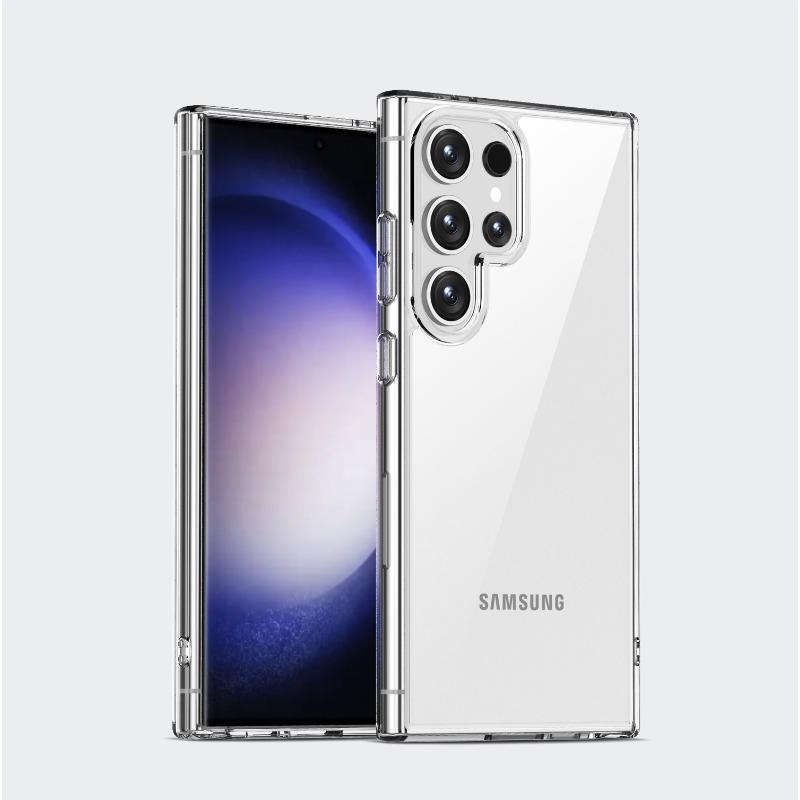 Suitable for Samsung S25ultra Mobile Phone Case Ice Transparent Aurora S24plus Protective Case Airbag Anti Fall S24 Case
