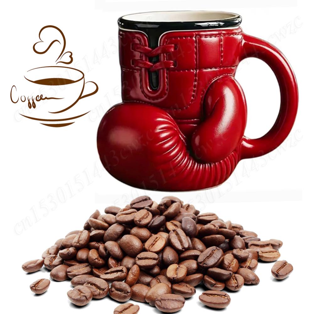 12oz Boxing Glove Mug Colorful Sports Themed Tea Cup Portable Desktop Water Container Mug Cups for Home Studio Travelling Use