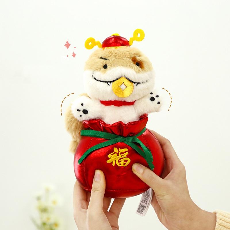 Spot Snake 2025 Chinese New Year Plush Toy Doll Mascot Holiday Gifts Decor