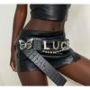 New Water Diamond Letter Chain Waist Belt, Abie Shibuya Spice Girl Letter Style