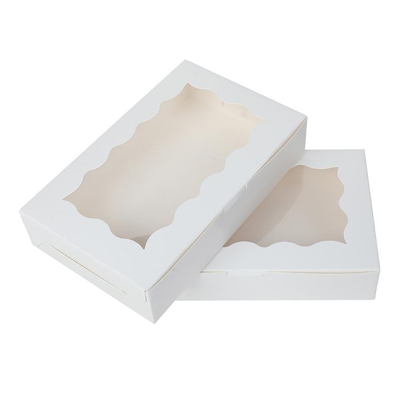 10/20pcs Cake Dessert Box With Window for Birthday Party Wedding Candy Cookie Bakery Packaging Baby Shower Christmas Gift Boxes