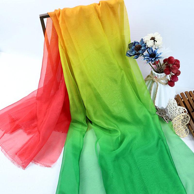 Tessuto chiffon sfumato ombre 1M, tessuto in organza tulle sottile 30D per costume cosplay fai da te, abito Hanfu in stile antico