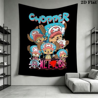 One Piece Tony Tony Chopper Arazzo da Parete Estetico Appeso a Parete Coperta in Tessuto Stampato Arazzi Decorativi per Camera da Letto Soggiorno Decorazioni per la Casa