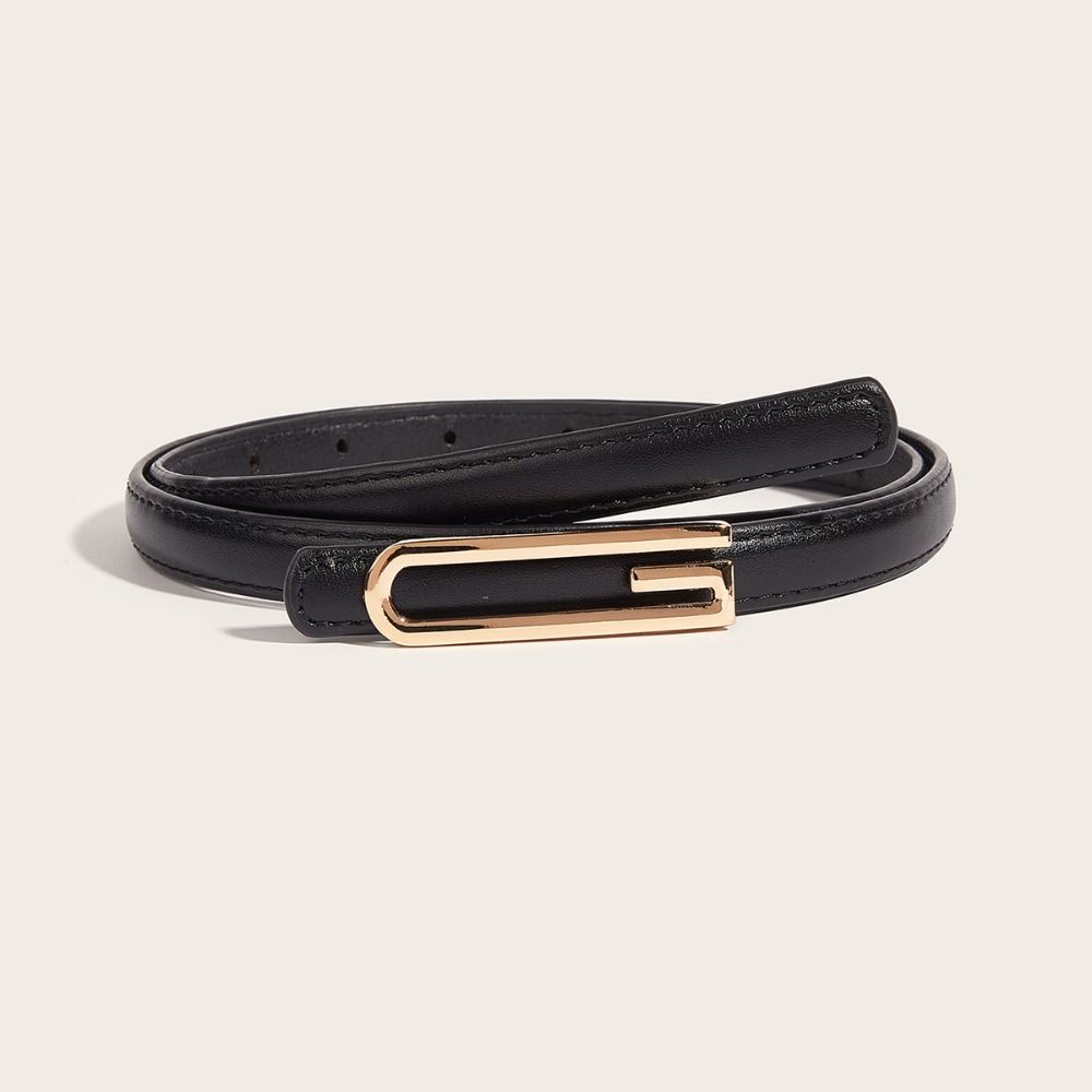 

Luxury Design Leather Belt Versatile Trendy Waistband Vntage Waist Strap коричневий