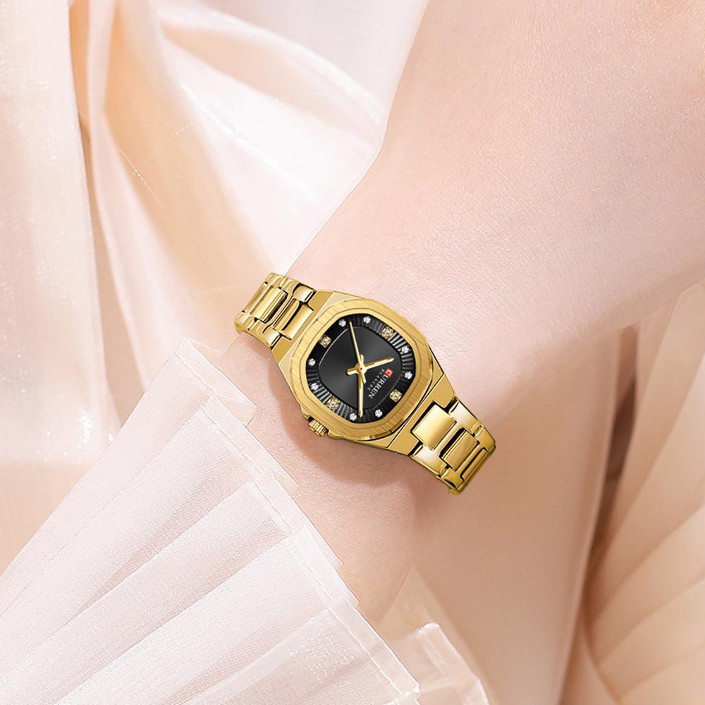 Elegant Women Wristwatch Waterproof Luminous Watch Ladies Stainless Steel Quartz Square Dial Women's Watches