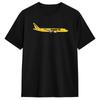 Spirit Airlines Airbus A320 T-Shirt Summer Hip Hop T Shirts Mens Cotton O Neck Oversize Tees Short-Sleeve Streetwear Tops