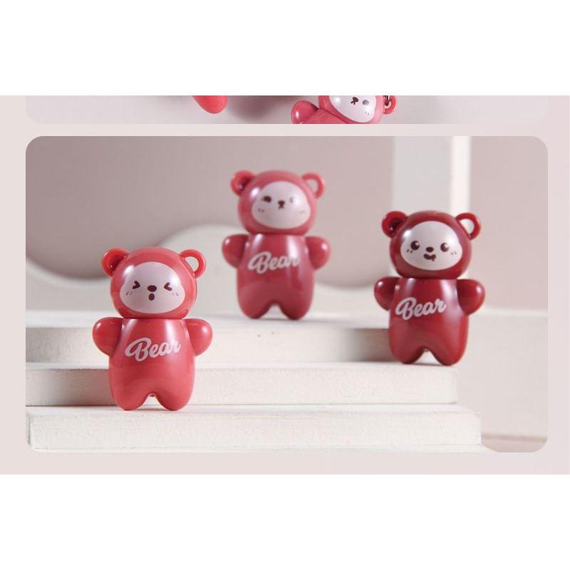 MANSLY - Kuscheliger Bären Schlüsselanhänger Luftiger Nebel Lippen-Schlamm - 4 Farben