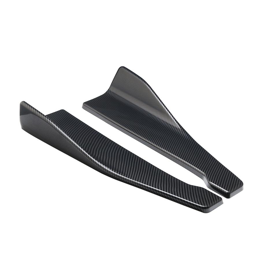 2X Car Car Bumper Spoiler Rear Lip /Side Skirt Extension Splitters Winglet Wings
