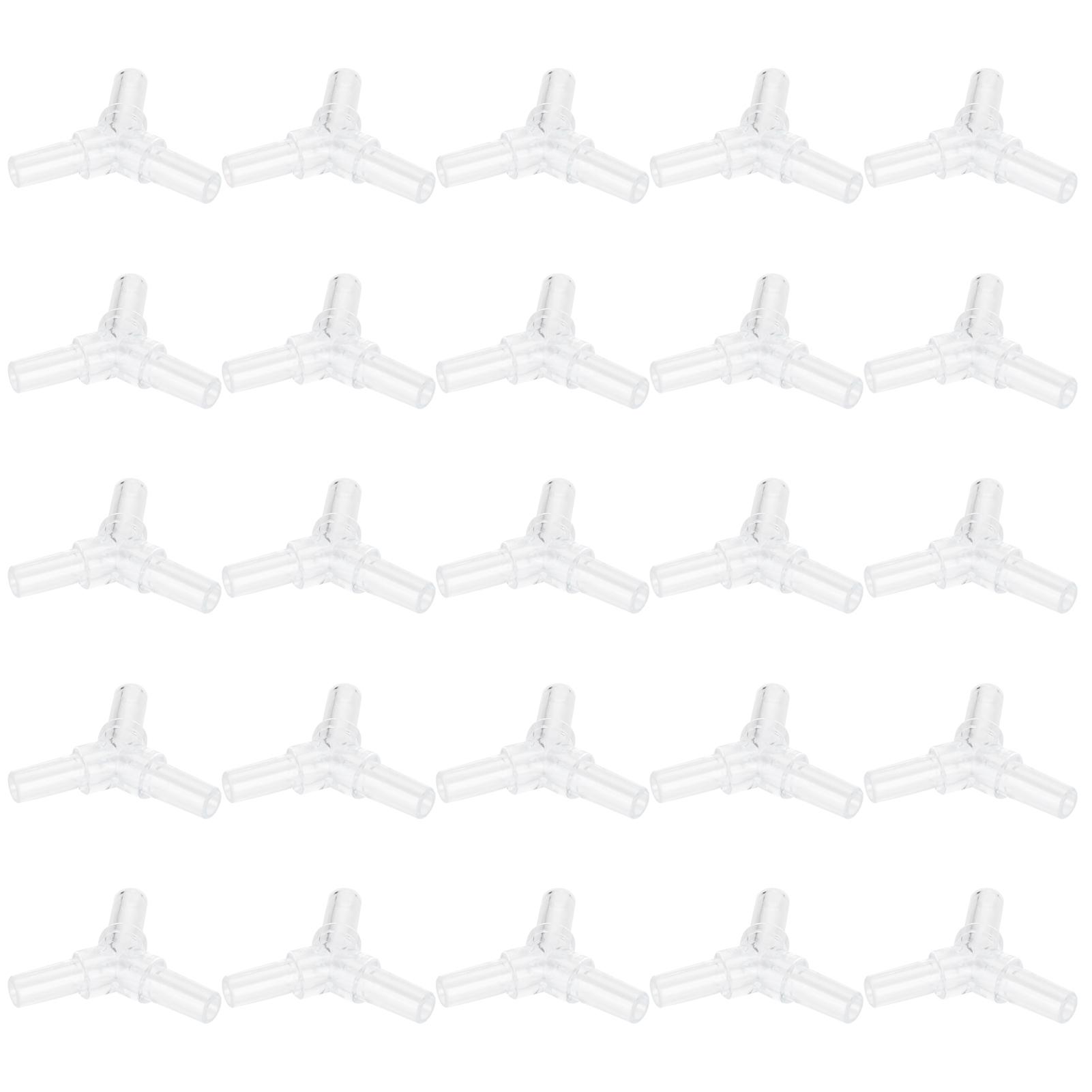 

30pcs 4MM Aquarium Fish Tank Air Tubing Splitter L Shape 3 Way 4 Way Adapter Connector Type 1