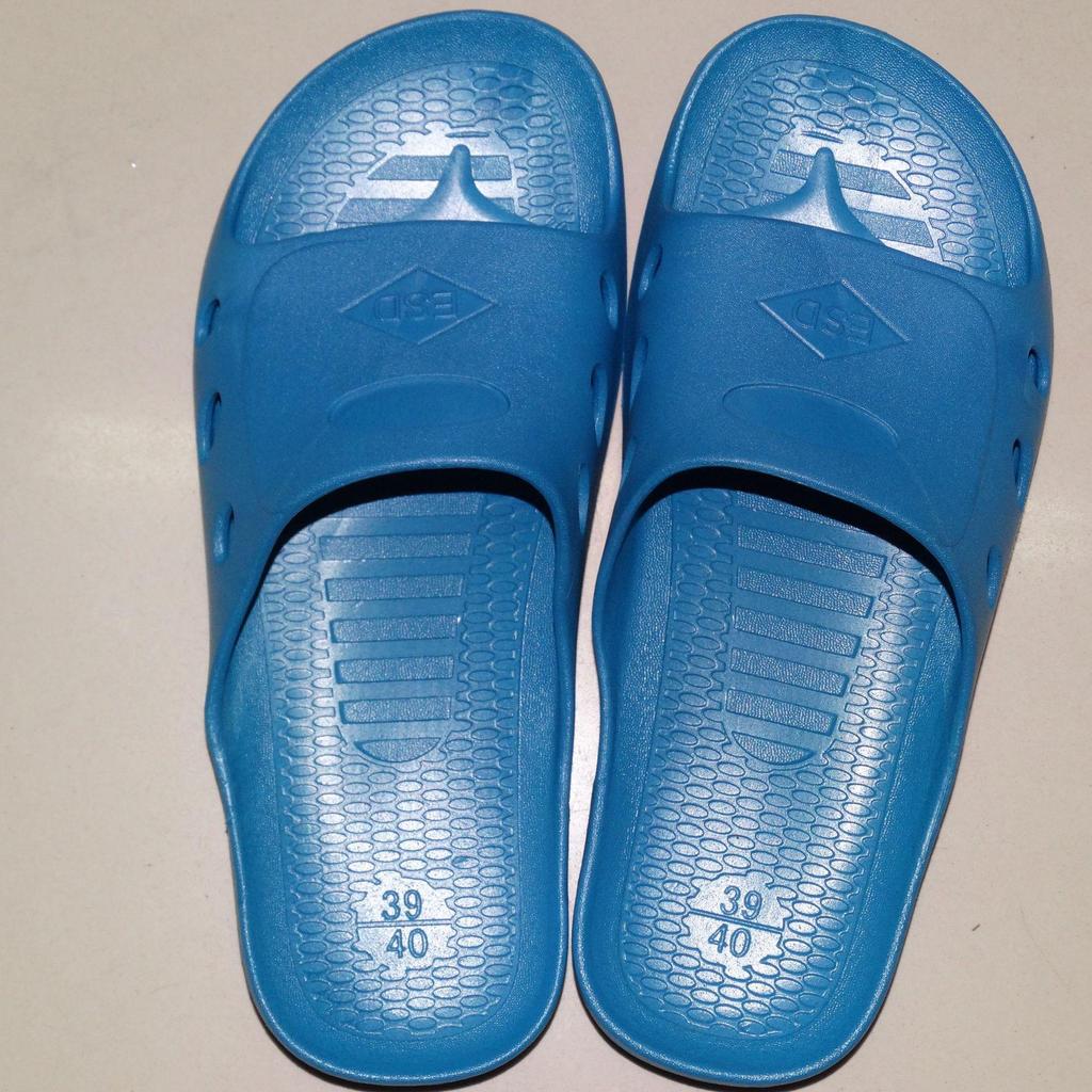 Antistatiske 6-hulls sklisikre renromstøfler