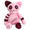 Hallowen Zombie Cat Plush Toys Stuffed Animal Soft Toys Pink Kawaii Pink Fish Cat Cartoon Peripheral Toy Throw Pillow Home Decor