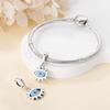 Original Copper Charms Luxury Blue-Eyed Pendant Beads Fit Bracelet Diy Women Making Delicate Gift Jewelry