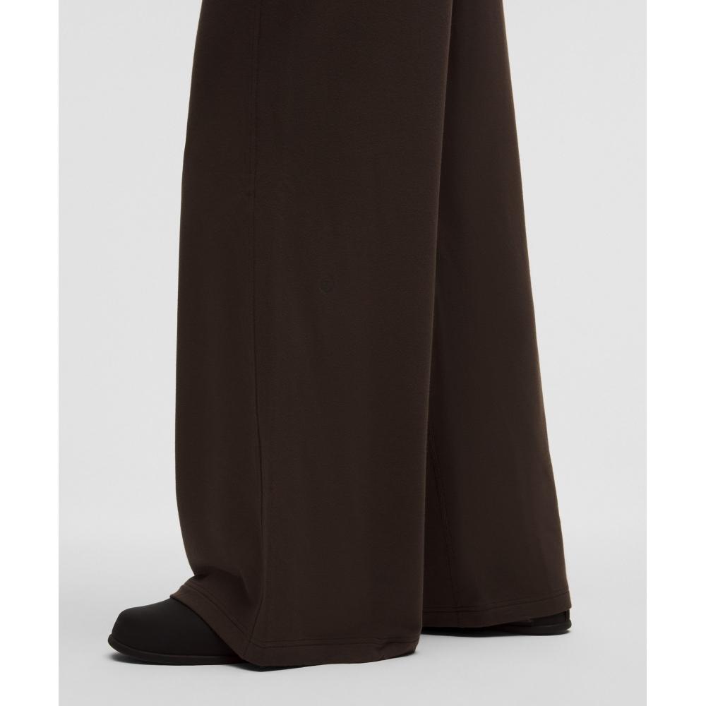 Lululemon Becalm Mid Rise Wide Leg Pant Walnut Crunch