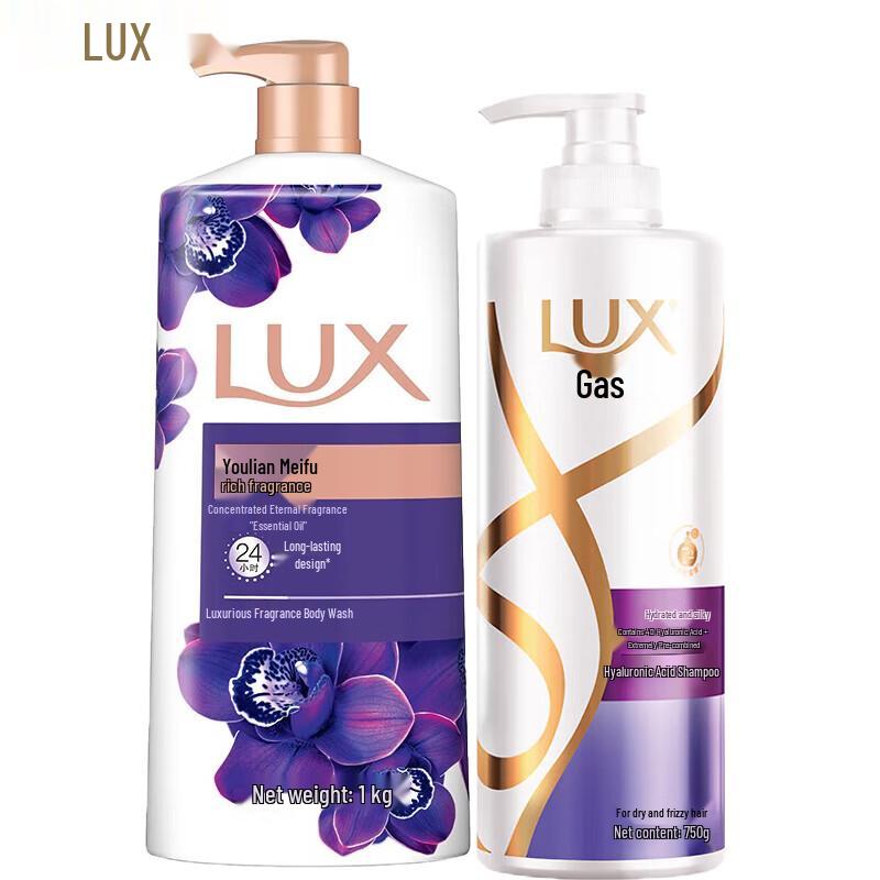 

Lux Enchanting Lotus Shower Gel & Moisturizing Shampoo Set