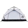 Dome Camping Tent for 3 Persons White Blackout Quick Release