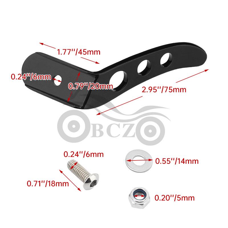 Harley Soft Tail Glider Extended Kickstand Support Extension Accessory