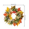 Artificial Wreath with Pumpkins Thanksgiving Wreath for Front Door, Window, Farmhouses, Indoor and Outdoor Decorations