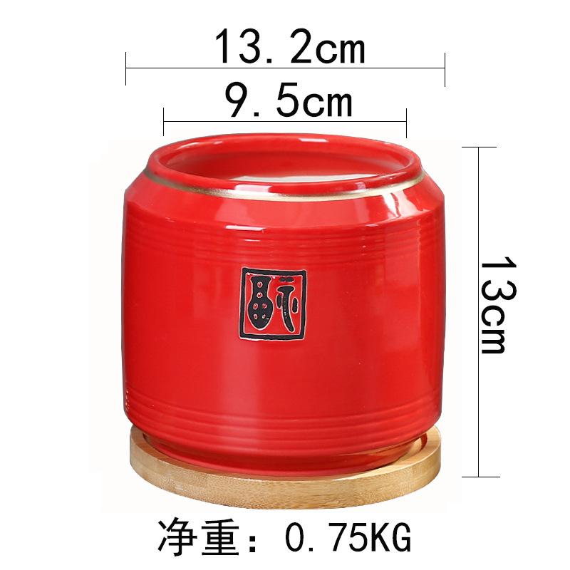 Chinese Style Ceramic Flower Pot Fashionable And Simple Flower Pot Literary Dill Orchid Pot Succulent Bonsai excluding plants