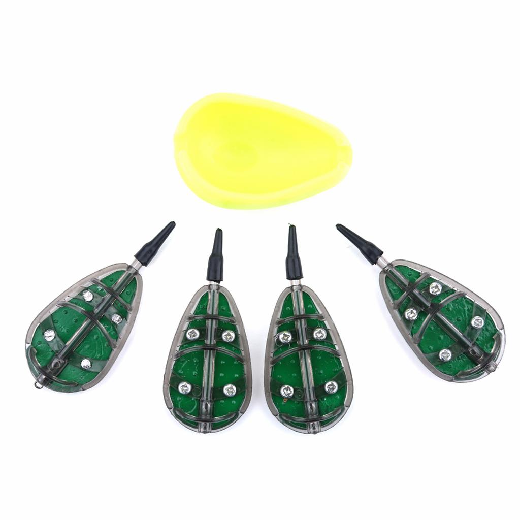 Carp Fishing Baits Feeder Mould Set Device Fishing Feeder Tool 30/40/50/60g Fishing Accessory