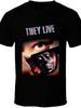 "Live Out Your Life" 80s Horror Theme T-Shirt Men's Casual Loose-fitting T-Shirt Pure Cotton Streetwear Shirt Graphic T