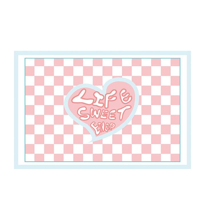 Fashion simple girl bedroom bedside carpet modern living room bedroom popular pattern carpet Checkerboard Large Area Carpets