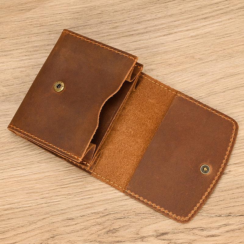 2026 New Design Little Coin Purse For Men Women Card Cash Coins Short Wallet Genuine Leather Clip Purse Female Male Wallets