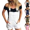 Women's Summer Sexy Sleeveless Sling Denim Workwear Strappy Shorts