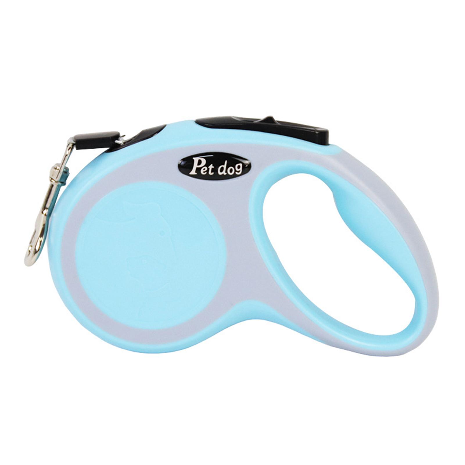 

3/5Meters Dog Leash Retractable Roulette Collar for Small Big Dog Accessories Adjustable Durable Walking Hiking Bulldog Rope 3meter небесно-голубой