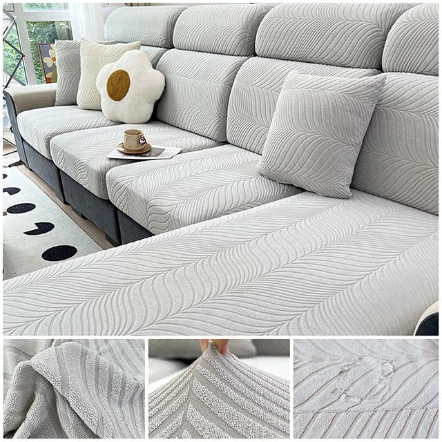 Waterproof Sofa Cover Elastic Jacquard Sofa Seat Cushion Cover Anti-dust Removable Sofa Cushion Protector Couch Slipcovers