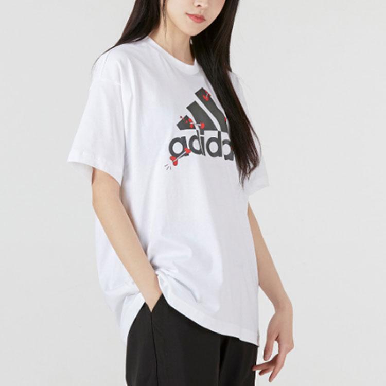 New Adidas SS22 T Shirt Unisex White GL0870