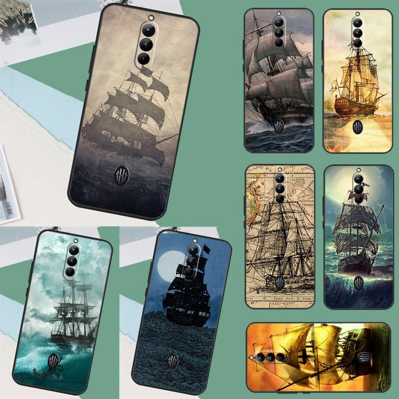 Sailing Pirate Ship For Nubia Red Magic 10 Pro Plus 6 7 Pro 6S 7S 5G 6R RedMagic 9 8 8S 9S Pro Plus Phone Case