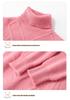 Children's Cozy Thick Wool Turtleneck Sweater - Solid Color, Loose Fit, Long Sleeve, Autumn/Winter Base Layer