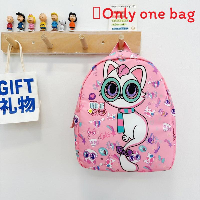 

Mermaid Cat Dinosaur Shark Patterns Backpack Breathable Nylon Shoulder Straps Cat
