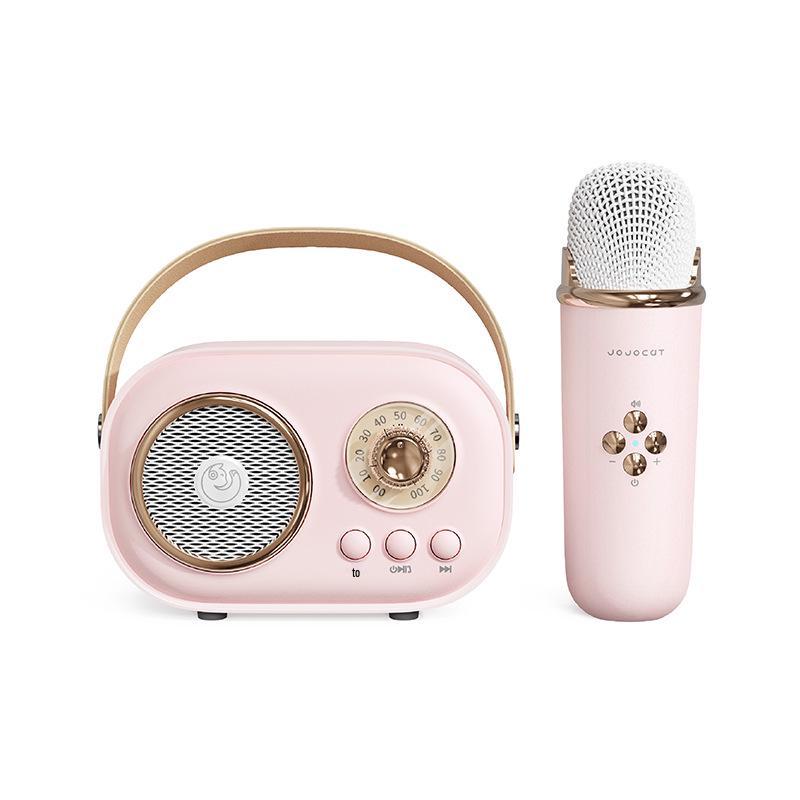 Retro Bluetooth Speaker with Integrated Portable Microphone - Mini Wireless Speaker Gift