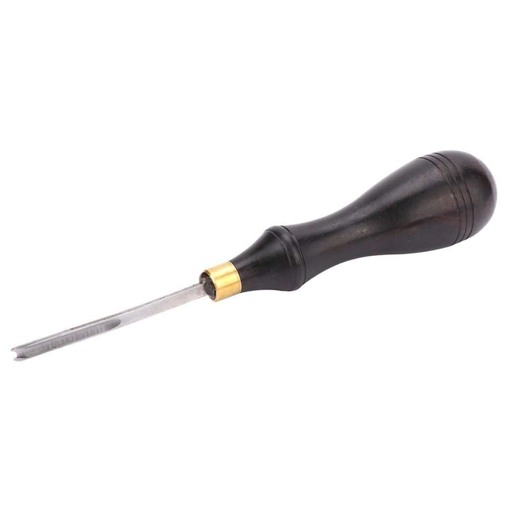 Carbon steel Leather Edge Creaser 0.6/0.7/1.3mm Groove Size Ergonomic Handle Leather Edge Beveler Leather Skiver Tool