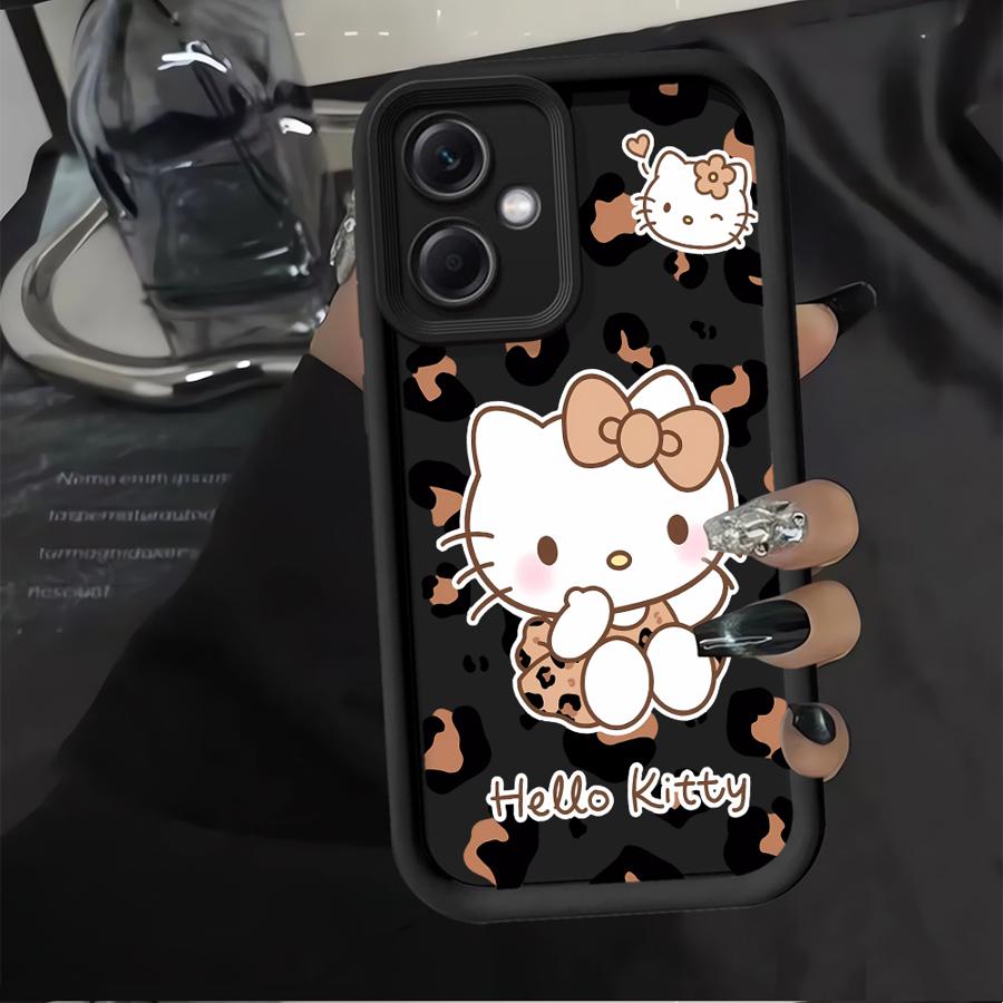 Hello Kitty Leopard Print Pattern Case for Xiaomi Redmi Note 14 Pro Plus 9s 10S 11 12 12S 10 11S Note 13 Phone Cover