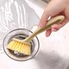 Kitchen Wheat Straw Pot Cleaning Brush Dishwashing Brushlong-handled Non-stick Oil Pot Brush