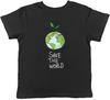 Save the World Kids T-Shirt Global Warming Sustainable Green Planet Boys Girls