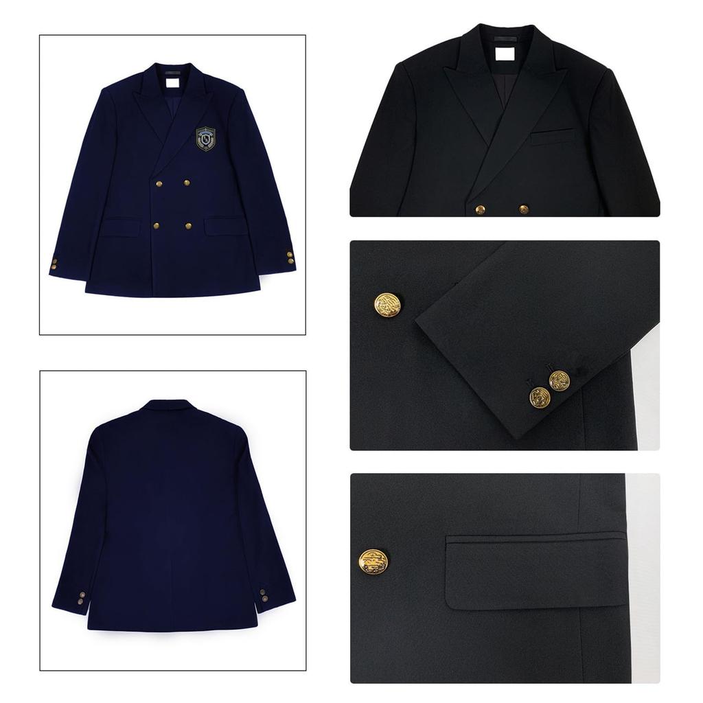 Sivrusn High School Cosplay Autentisk Skolkavaj för Perfekt för Inträde Skola och Kulturell Storlek XL Herrkavaj, Uniform, Pojkar, Student,