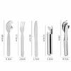 2 Set Durable Stainless Steel Tableware Portable Silver Cutlery Set Extra Strong Bottle Opener Home Use