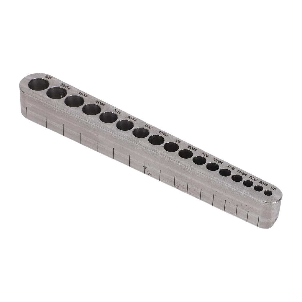 Drill Bit   Aluminum Alloy 0.32 To 0.95cm 17 Drill Sizes Drill Jig Block for Straight Holes