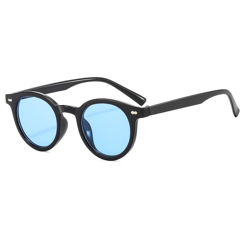 Fashion Round Sunglasses Clear Tinted Lens Vintage Style Small Frame Sun Glasses for Men Women Party Show