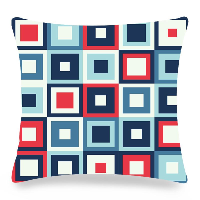 Home Decor Colorful Patterns Decorative Digital Print Pattern Cushion Cover Suitable for Sofa Bedroom Car Pillow Cover