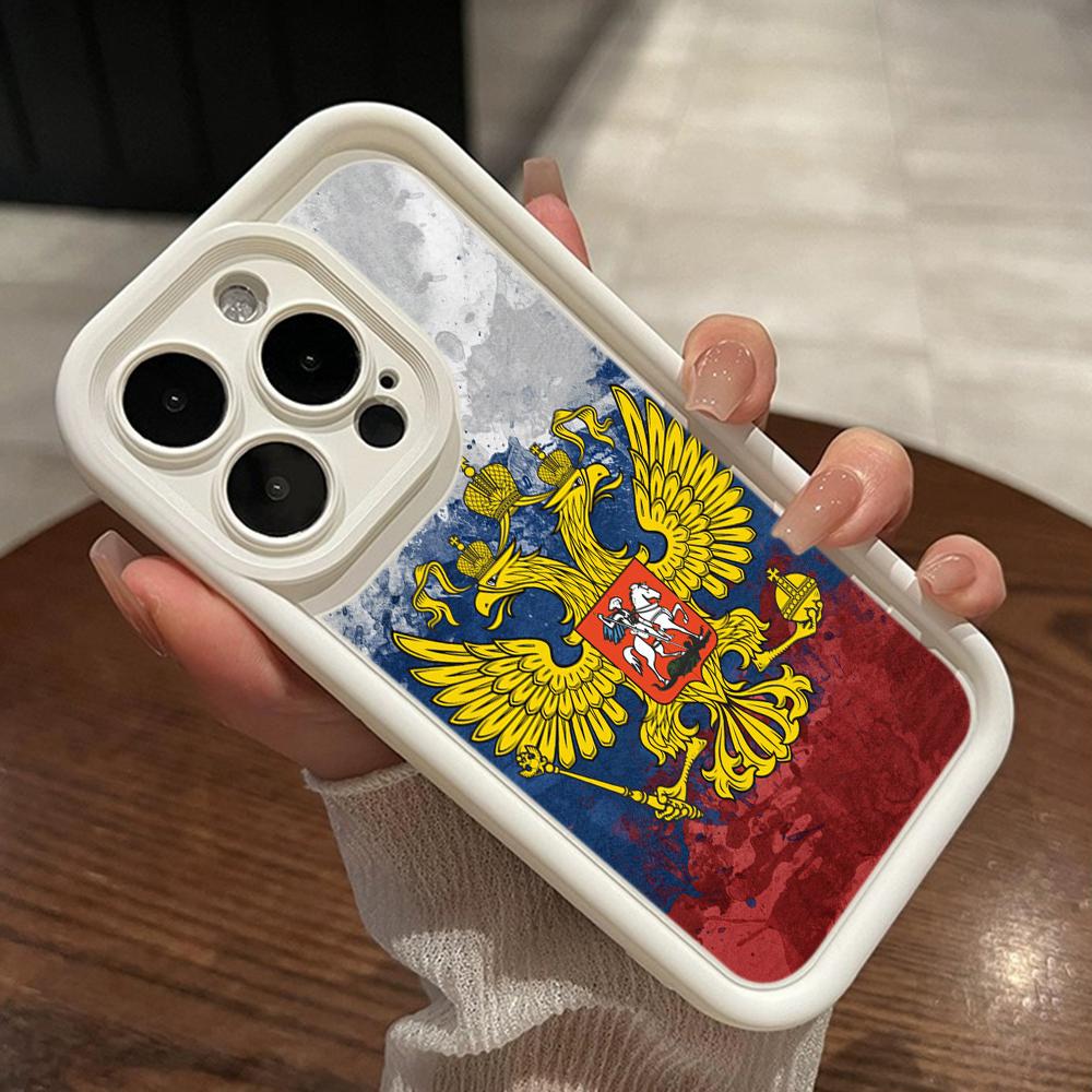 LZ15 Emblem of Russia design Silicone Phone Case for Xiaomi 11 Lite 5G 14T Redmi 14C 13C A3 Note 12 11 9 10 13 Pro Plus Shockproof Back Cover