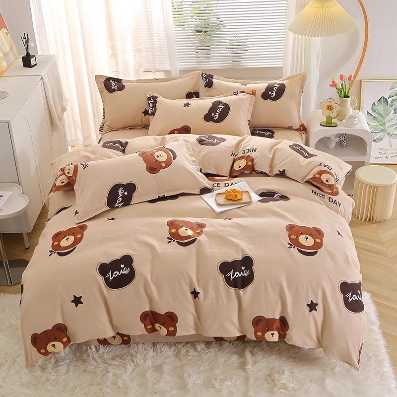 Comforter Girls Pink Flowers Colorful Spring Floral Bedding Set Reversible Print Polyester Comforter Girly