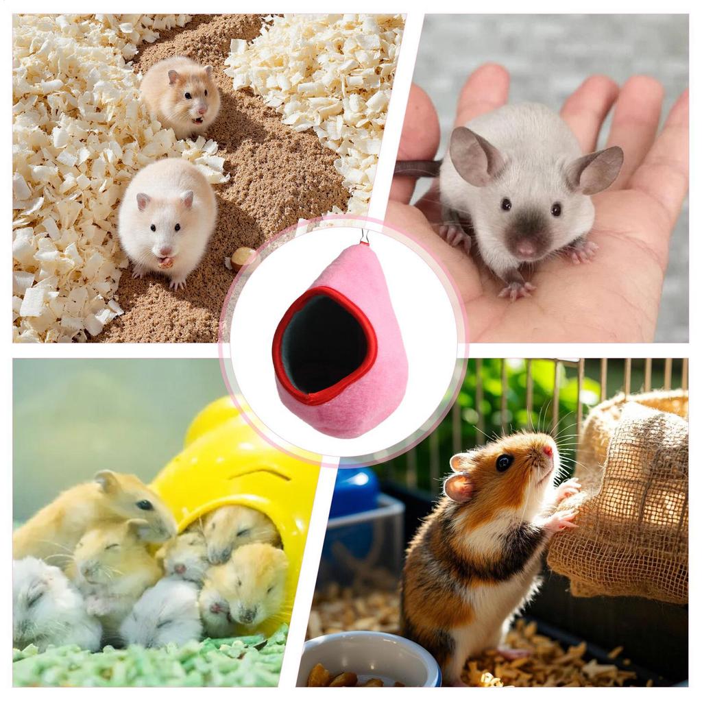 Small Animal Hammock Hangable Hedgehog Nest Hamster Squirrel Hammock for Enrichment Relaxing Sleeping Indoor Outdoor Tiny Pet